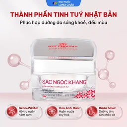 Kem dưỡng trắng da 5 in 1 SPF25/PA++ Sắc Ngọc Khang HTP 30g giúp nâng tông, hiệu chỉnh màu da 3