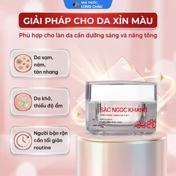 Kem dưỡng trắng da 5 in 1 SPF25/PA++ Sắc Ngọc Khang HTP 30g giúp nâng tông, hiệu chỉnh màu da 4