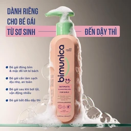 Dung dịch vệ sinh dành cho bé gái Bimunica kháng khuẩn, bảo vệ vùng kín (250ml) 4