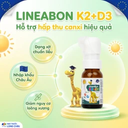 Chai xịt giúp hỗ trợ hấp thụ canxi LineaBon K2+D3 Ergopharma (10ml) 2