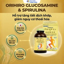 Viên uống tăng tiết dịch khớp giảm thoái hóa khớp Orihiro Glucosamine and Spirulna (900 viên) 2