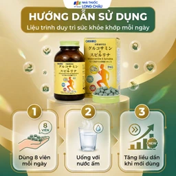 Viên uống tăng tiết dịch khớp giảm thoái hóa khớp Orihiro Glucosamine and Spirulna (900 viên) 5