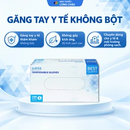 Găng tay y tế không bột, phủ Latex size S (100 cái) Powder Free Disposable 2