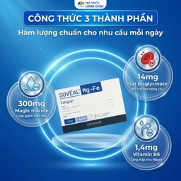 Viên uống Suvéal Magne-Fer Densmore bổ sung magie, vitamin B6 và sắt cho cơ thể (2 vỉ x 15 viên) 3