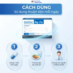 Viên uống Suvéal Magne-Fer Densmore bổ sung magie, vitamin B6 và sắt cho cơ thể (2 vỉ x 15 viên) 5