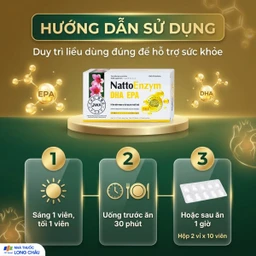 Viên uống NattoEnzym DHA EPA DHG Pharma hỗ trợ giảm nguy cơ đột quỵ do huyết khối (2 vỉ x 10 viên) 5