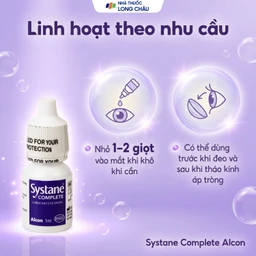 Nhỏ Mắt Systane Complete Alcon 5ml Giảm Kích Ứng, Khô Mắt, Bảo Vệ Và Phục Hồi Nhãn Cầu 6