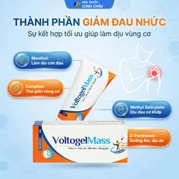 Gel bôi giảm đau Voltogel mass 50g giúp giảm đau cơ, đau vai, bầm tím, bong gân 3