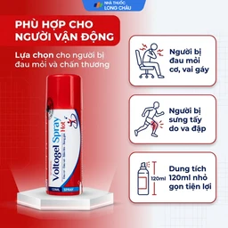 Chai xịt nóng Voltogel Hot Spray 120ml giúp giảm đau cơ, đau vai, bầm tím, bong gân 4