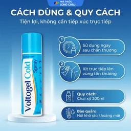 Chai xịt lạnh Voltogel Cold Spray 200ml giúp giảm đau, chống viêm, thúc đẩy tuần hoàn máu 5