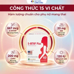 Viên uống 5-MTHF Plus Quatrefolic bổ sung một số vitamin và khoáng chất cho cơ thể (6 vỉ x 10 viên) 4