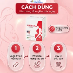 Viên uống 5-MTHF Plus Quatrefolic bổ sung một số vitamin và khoáng chất cho cơ thể (6 vỉ x 10 viên) 5