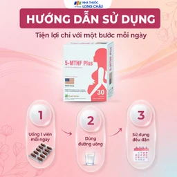 Viên bổ sung 5-MTHF, vitamin, khoáng chất cho phụ nữ mang thai 5-MTHF Plus (3 vỉ x 10 viên) 5