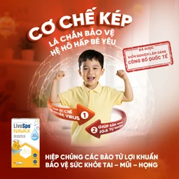 Dung dịch vệ sinh tai mũi họng Livespo Navax (10 ống x 4ml) giảm nguy cơ viêm đường hô hấp