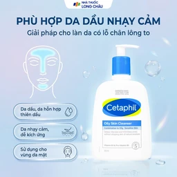 Sữa rửa mặt cho da dầu Cetaphil Oily Skin Cleanser 500ml 4