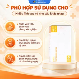 Găng tay y tế có bột, phủ Latex size S (100 cái) Powder Disposable 4