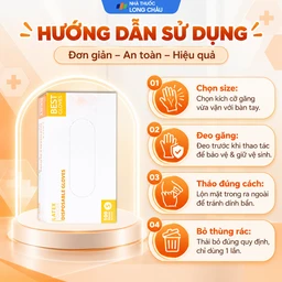 Găng tay y tế có bột, phủ Latex size S (100 cái) Powder Disposable 5