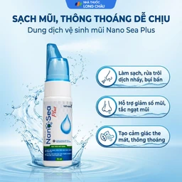Xịt mũi muối biển Nano Sea Plus người lớn 75ml giúp làm sạch, thông mũi họng 2
