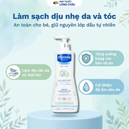 Gel tắm gội trẻ em Mustela Gentle Cleansing Gel Lavant Doux 500ml 2