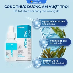 Tinh chất dưỡng ẩm Pax Moly Moisture Serum (Blue) giúp da mềm mịn, cải thiện độ đàn hồi (30ml) 3