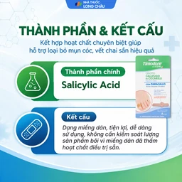 Miếng dán loại bỏ mụn cóc, vết chai Timodore (6 miếng) 3