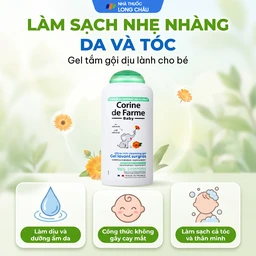 Gel tắm gội cho bé Corine de Farme Baby Ultra Rich Cleansing Gel dịu nhẹ dành cho mọi loại da (250ml) 2