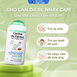 Gel tắm gội cho bé Corine de Farme Baby Ultra Rich Cleansing Gel dịu nhẹ dành cho mọi loại da (250ml) 4