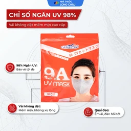 Khẩu trang 9A UV mask Famapro màu trắng (10 cái) Nam Anh chống nắng, chống tia uv, che phủ mặt cao 3