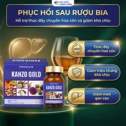 Viên uống bổ gan hỗ trợ tăng cường chức năng gan Kanzo Gold (60 viên) 3