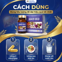 Viên uống bổ gan hỗ trợ tăng cường chức năng gan Kanzo Gold (60 viên) 5