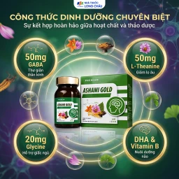 Viên hỗ trợ cải thiện tình trạng lo âu, cải thiện giấc ngủ Ashami Gold (60 viên) 4