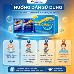 Cốm vi sinh bổ sung lợi khuẩn đường ruột Lacto Biomin Gold+ New (20 gói x 5g) 5