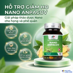 Viên uống giảm ho, giảm đờm, đau rát họng, viêm phế quản Nano Anpacov Biochempha (60 viên) 1