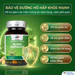 Viên uống giảm ho, giảm đờm, đau rát họng, viêm phế quản Nano Anpacov Biochempha (60 viên) 3