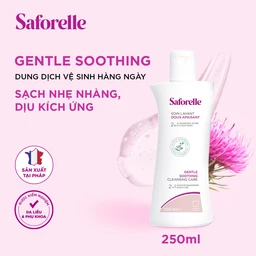 Dung dịch vệ sinh phụ nữ Saforelle Gentle Soothing Cleansing Care làm sạch dịu nhẹ, bảo vệ vùng kín (250ml) 2