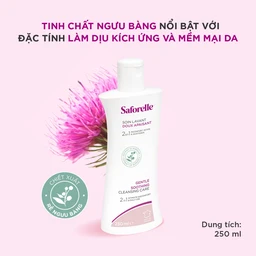 Dung dịch vệ sinh phụ nữ Saforelle Gentle Soothing Cleansing Care làm sạch dịu nhẹ, bảo vệ vùng kín (250ml) 4