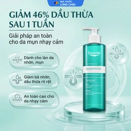 Gel rửa mặt Eucerin dermopure clinical purifying cleanser dành cho da nhờn, mụn (400ml) 4