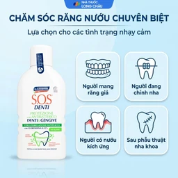 Nước súc miệng giảm mảng báng, bảo vệ răng nứu Dr.Ciccarelli S.O.S Denti chai 400ml 4