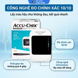 Máy đo đường huyết Accu Chek Instant hỗ trợ theo dõi, kiểm soát lượng đường trong máu 3