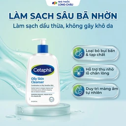 Sữa rửa mặt Cetaphil Oily Skin Cleanser cho da dầu, nhạy cảm (473ml) 2