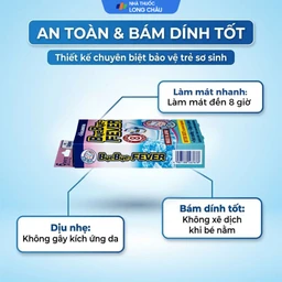 Miếng dán hạ sốt Bye Bye Fever Babies dùng cho trẻ từ 0-2 tuổi (3 gói x 2 miếng) 3