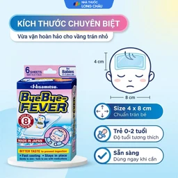 Miếng dán hạ sốt Bye Bye Fever Babies dùng cho trẻ từ 0-2 tuổi (3 gói x 2 miếng) 4