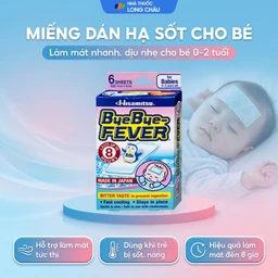Miếng dán hạ sốt Bye Bye Fever Babies dùng cho trẻ từ 0-2 tuổi (3 gói x 2 miếng) 2