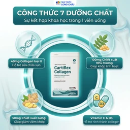 Viên uống hỗ trợ tăng cường sức khỏe xương khớp Cartiflex Collagen DAO Nordic Health (60 viên) 3