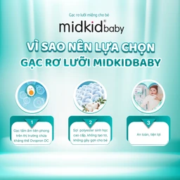 Gạc răng miệng Midkid baby cho bé sơ sinh từ 0 tháng tuổi (50 gói) 2