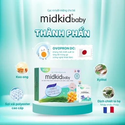Gạc răng miệng Midkid baby cho bé sơ sinh từ 0 tháng tuổi (50 gói) 4