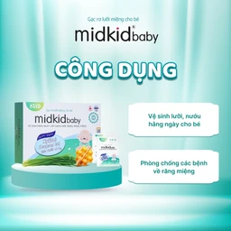 Gạc răng miệng Midkid baby cho bé sơ sinh từ 0 tháng tuổi (50 gói) 1