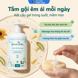 Gel tắm gội hữu cơ 2 trong 1 cho trẻ sơ sinh và trẻ nhỏ Green Tribu (500ml) 4