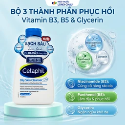 Sữa rửa mặt cho da dầu Cetaphil Oily Skin Cleanser (118ml) 2