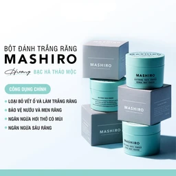 Bột đánh trắng răng hương thảo mộc bạc hà Mashiro Tooth Powder Herbal Mint Flavor 30g 3